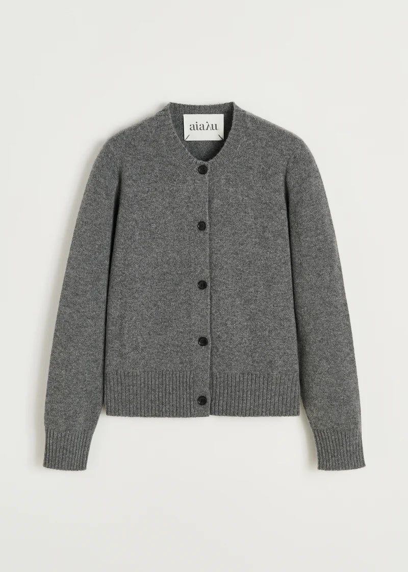 Aiayu Ingolf Cashmere Cardigan | Stormy