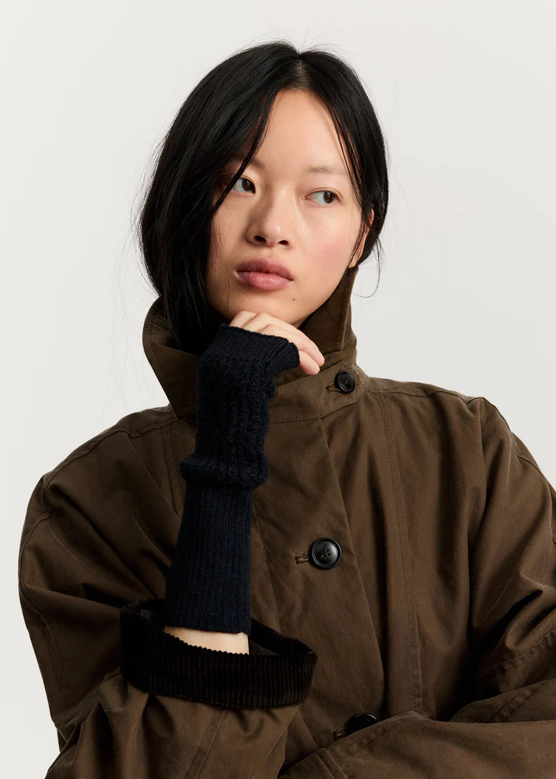 Aiayu Jay Coat Oilskin | Bark
