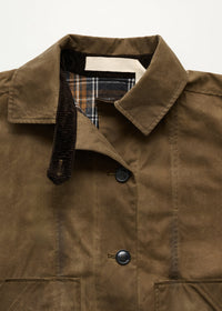 Aiayu Jay Coat Oilskin | Bark