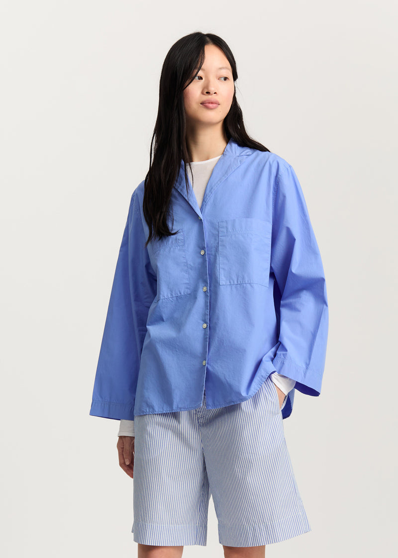 Aiayu Jiro Shirt Linen | Lagoon