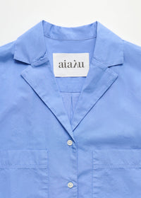 Aiayu Jiro Shirt Linen | Lagoon