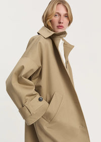 Aiayu Jo Coat Twill | Classic Khaki