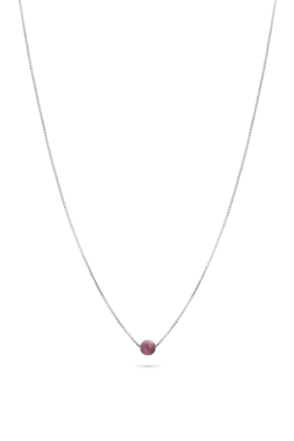 Jukserei Birthstone Necklace Sterlingsølv | Vælg din måned