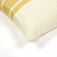 Libeco The Belgian Pillow Mustard Stripe | Hørpude 50 x 50 cm.