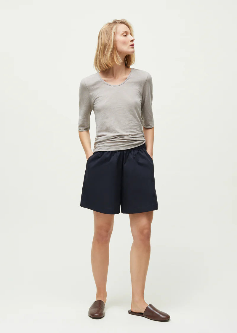 Aiayu Lulu Poplin | Black Navy