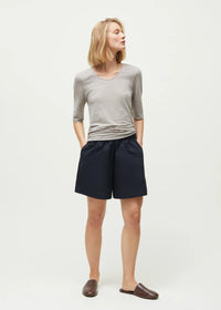 Aiayu Lulu Poplin | Black Navy