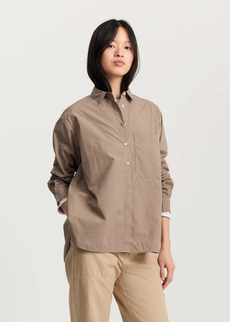 Aiayu Lynette Shirt Check | Mix Fossil