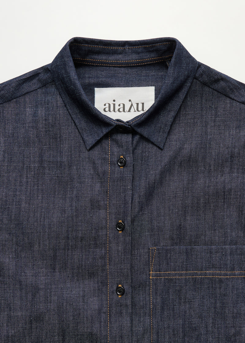 Aiayu Lynette Shirt Denim | Classic Blue