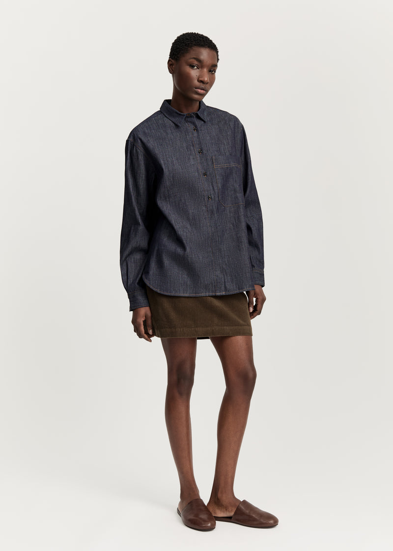 Aiayu Lynette Shirt Denim | Classic Blue