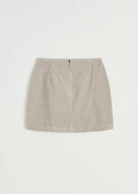 Aiayu Mini Skirt Corduroy | Silver