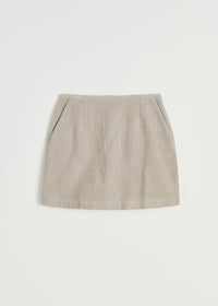 Aiayu Mini Skirt Corduroy | Silver