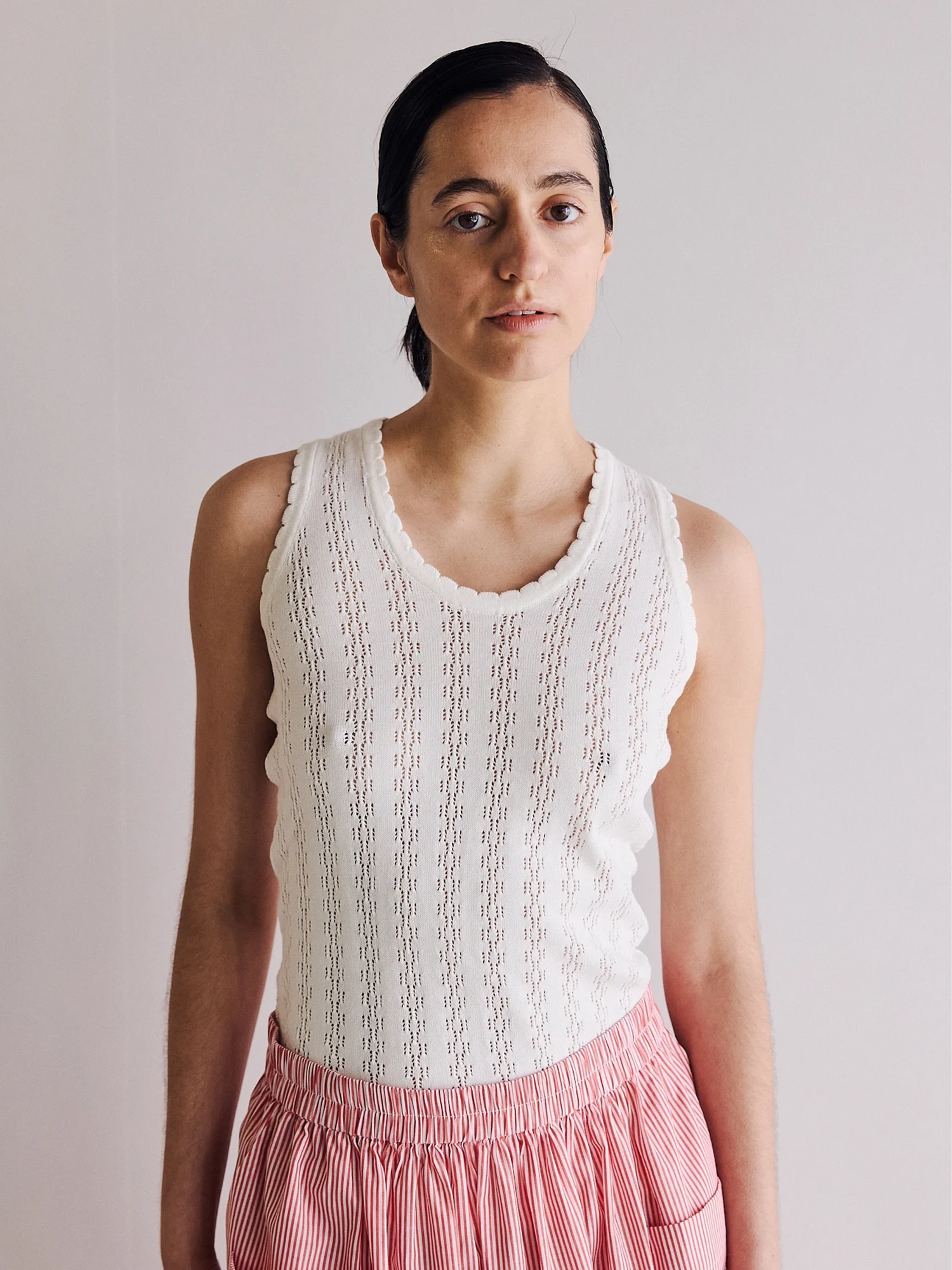 Proem Parades Nellie Tank Top | Off White