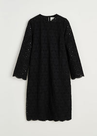 Aiayu Novia Dress Embroidery | Black