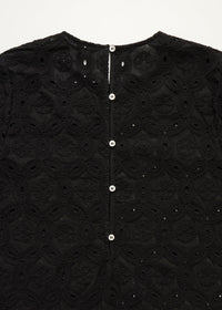 Aiayu Novia Dress Embroidery | Black