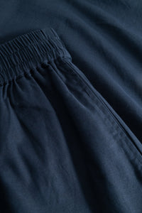 Pandora Light Linen Solid Pants | Ink Blue