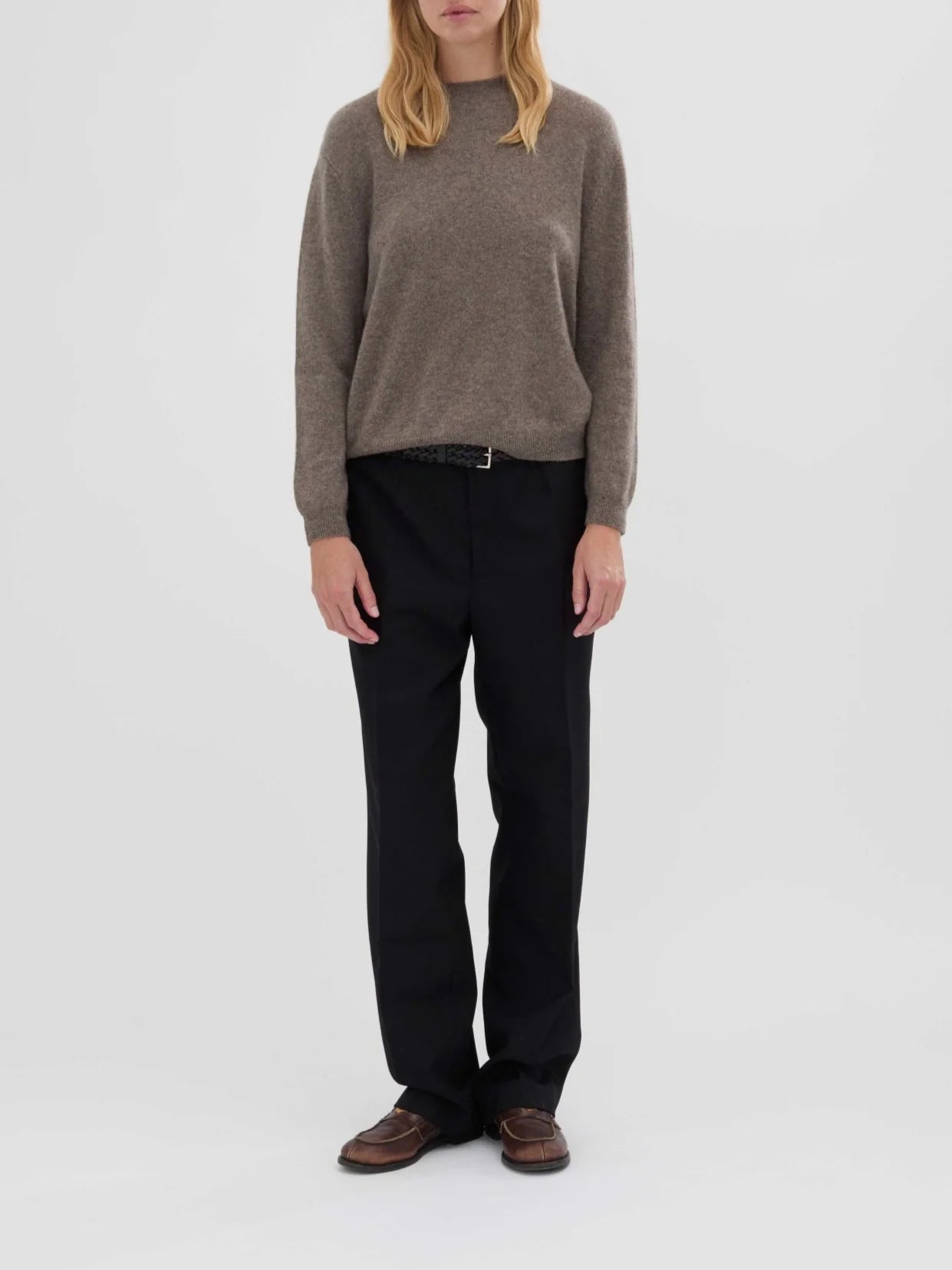 People's Republic of Cashmere  | Oversized Roundneck | Truffle