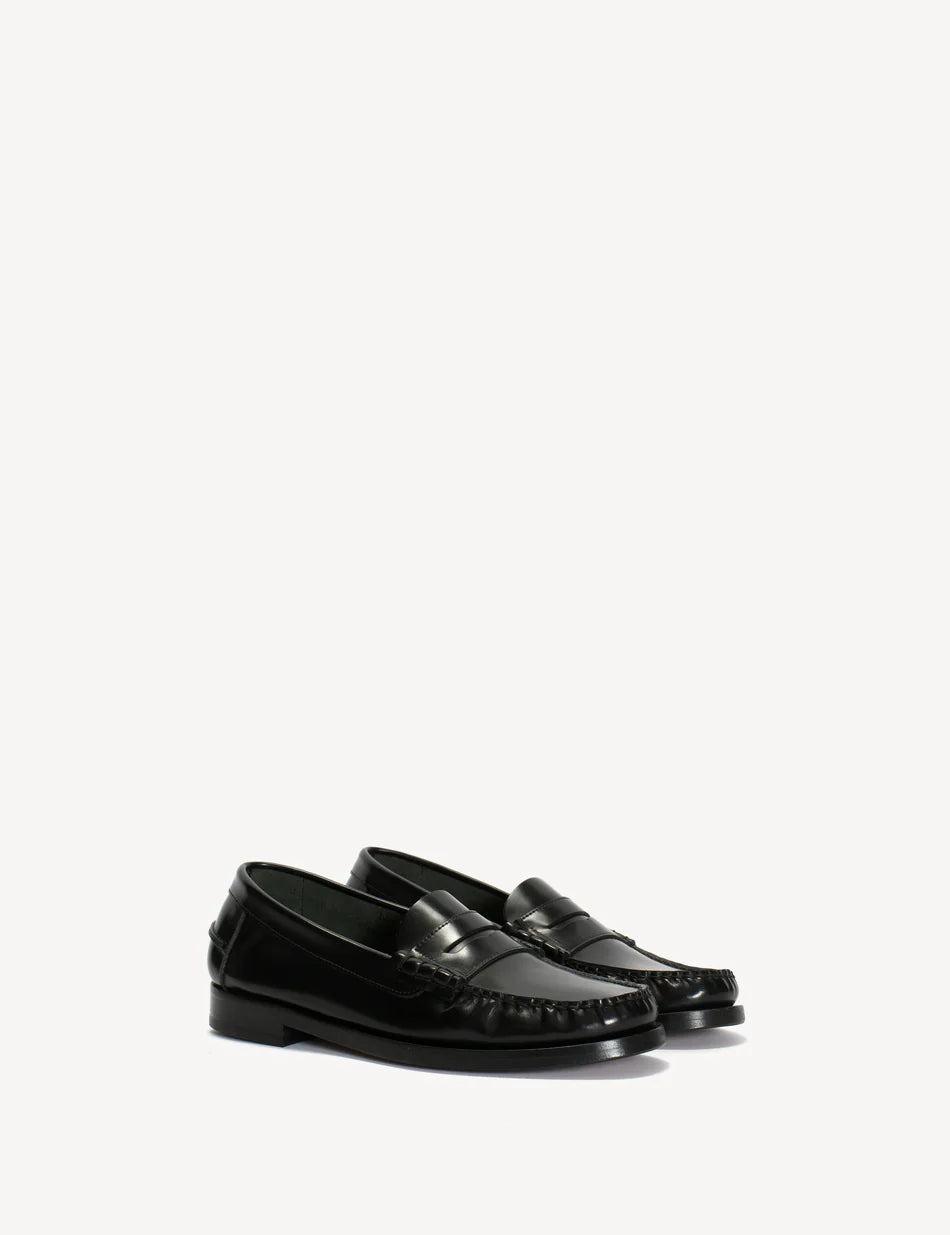 Dico Copenhagen Moccasin Penny Loafer | Black Polido Leather