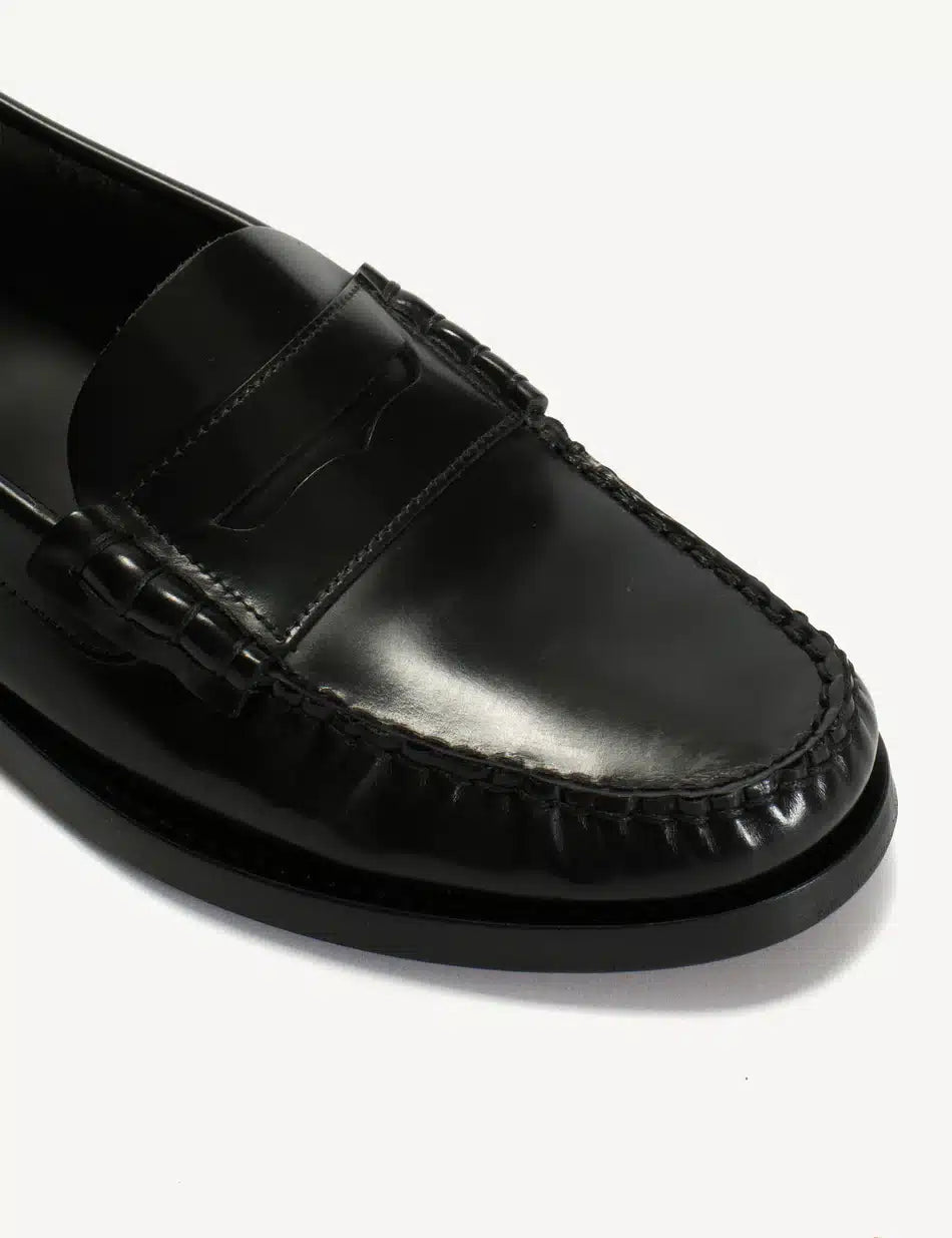 Dico Copenhagen Moccasin Penny Loafer | Black Polido Leather