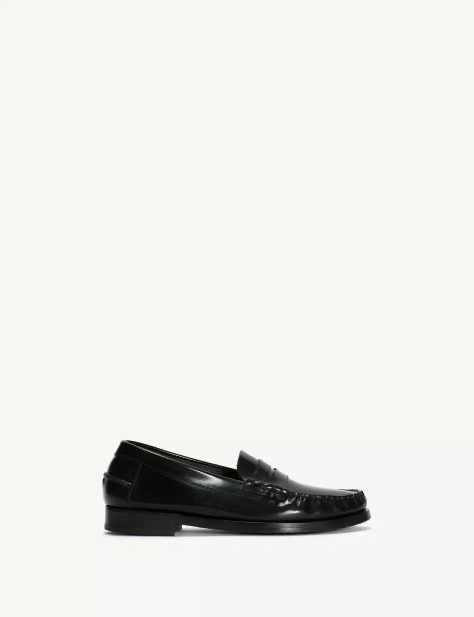 Dico Copenhagen Moccasin Penny Loafer | Black Polido Leather