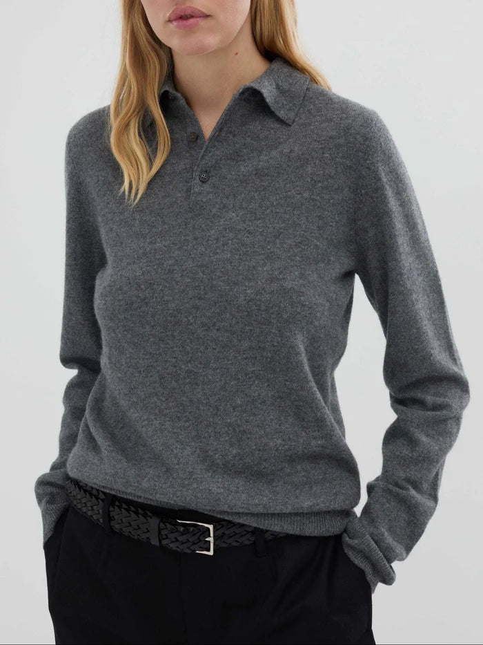 People's Republic of Cashmere  | Original Polo | Heather Grey