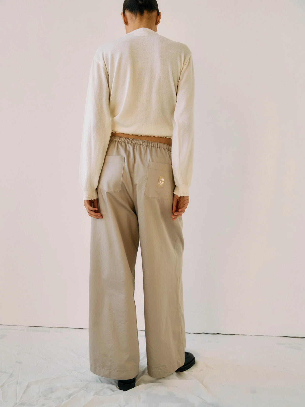Proem Parades Nola Sateen Trousers | Clay | Leftover Fabric