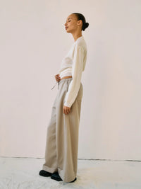 Proem Parades Nola Sateen Trousers | Clay | Leftover Fabric