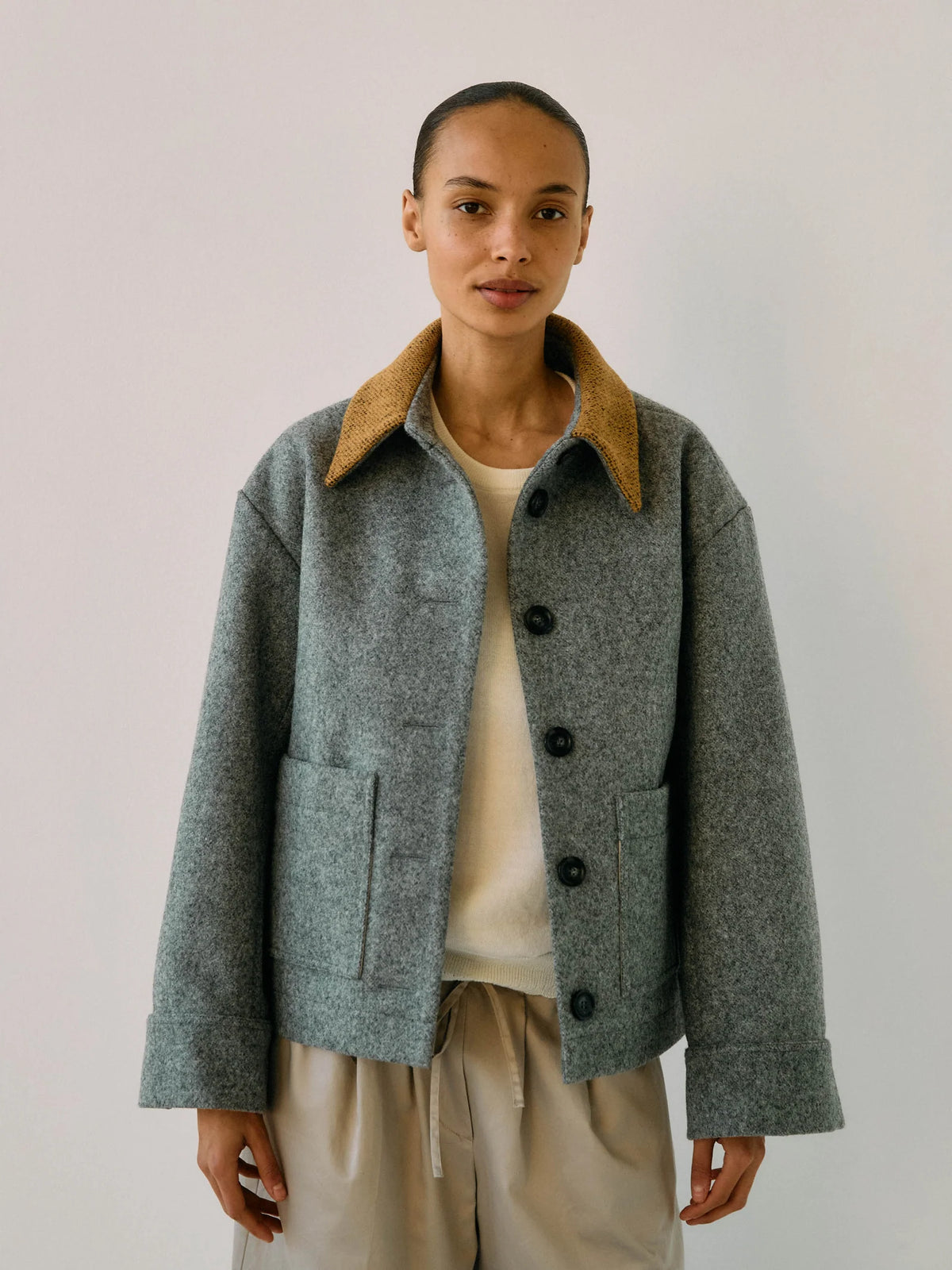 Proem Parades Bine Wool Jacket | Grey