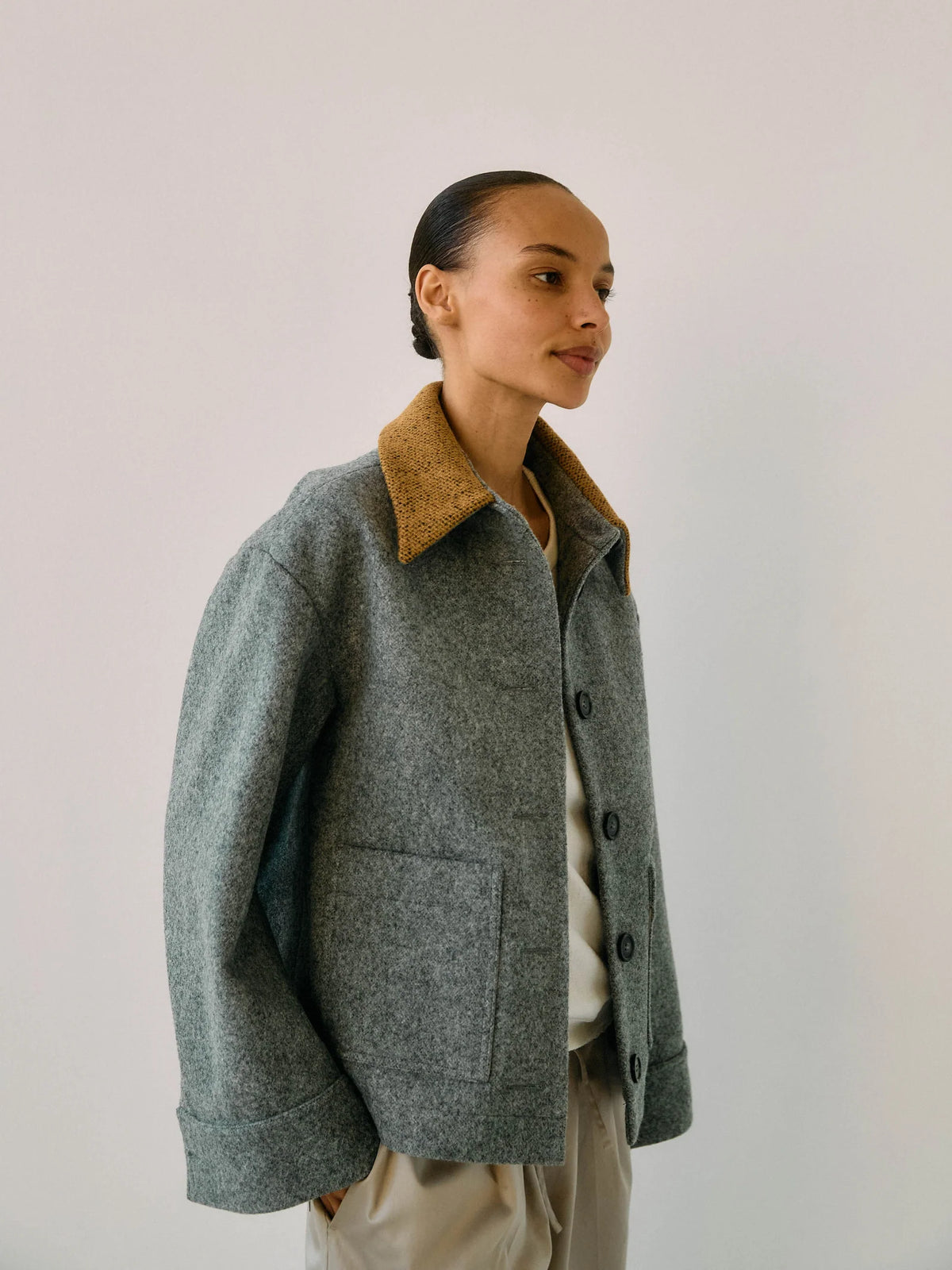 Proem Parades Bine Wool Jacket | Grey