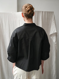 Proem Parades Eloise Short Black Shirt