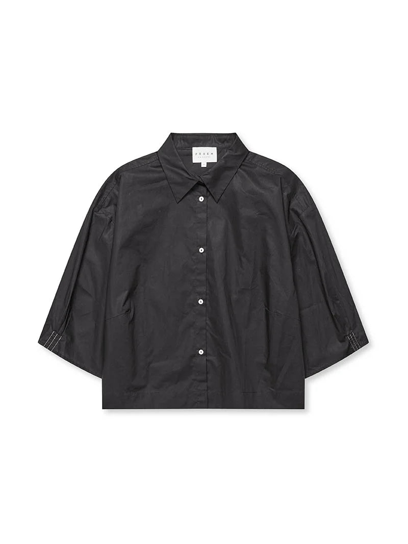 Proem Parades Eloise Short Black Shirt