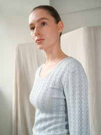 Proem Parades Nellie LS Blouse | Light Blue