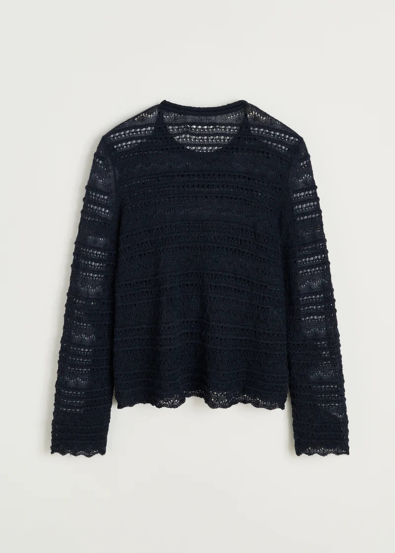 Aiayu Ramon Blouse | Black Navy