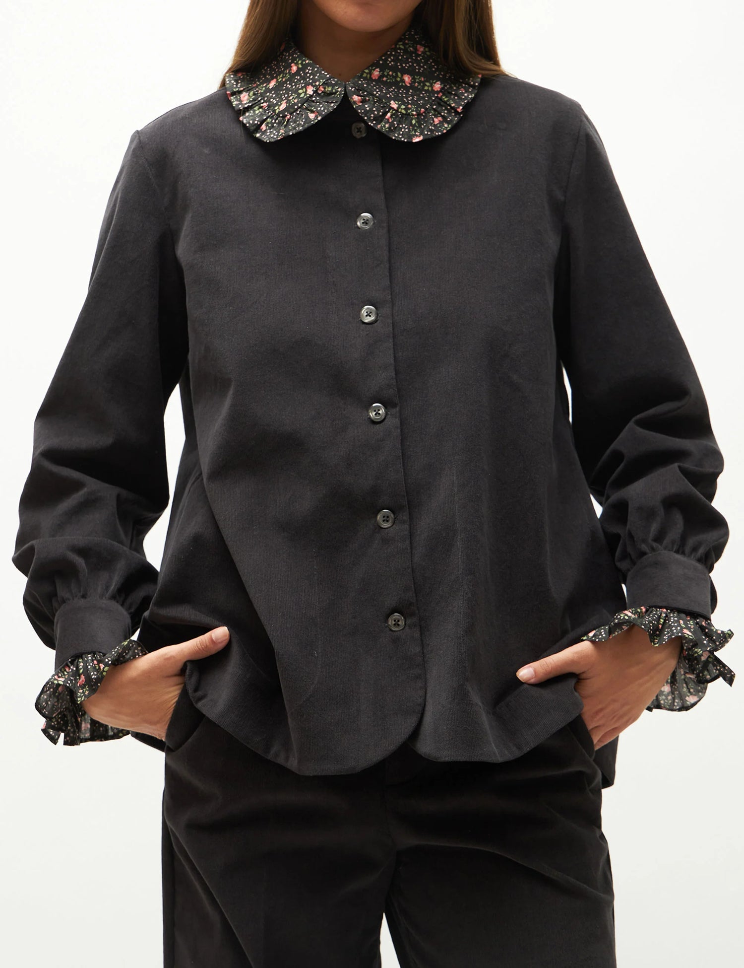 APOF Reidun Jacket | After Dark | Jakke i fløjl