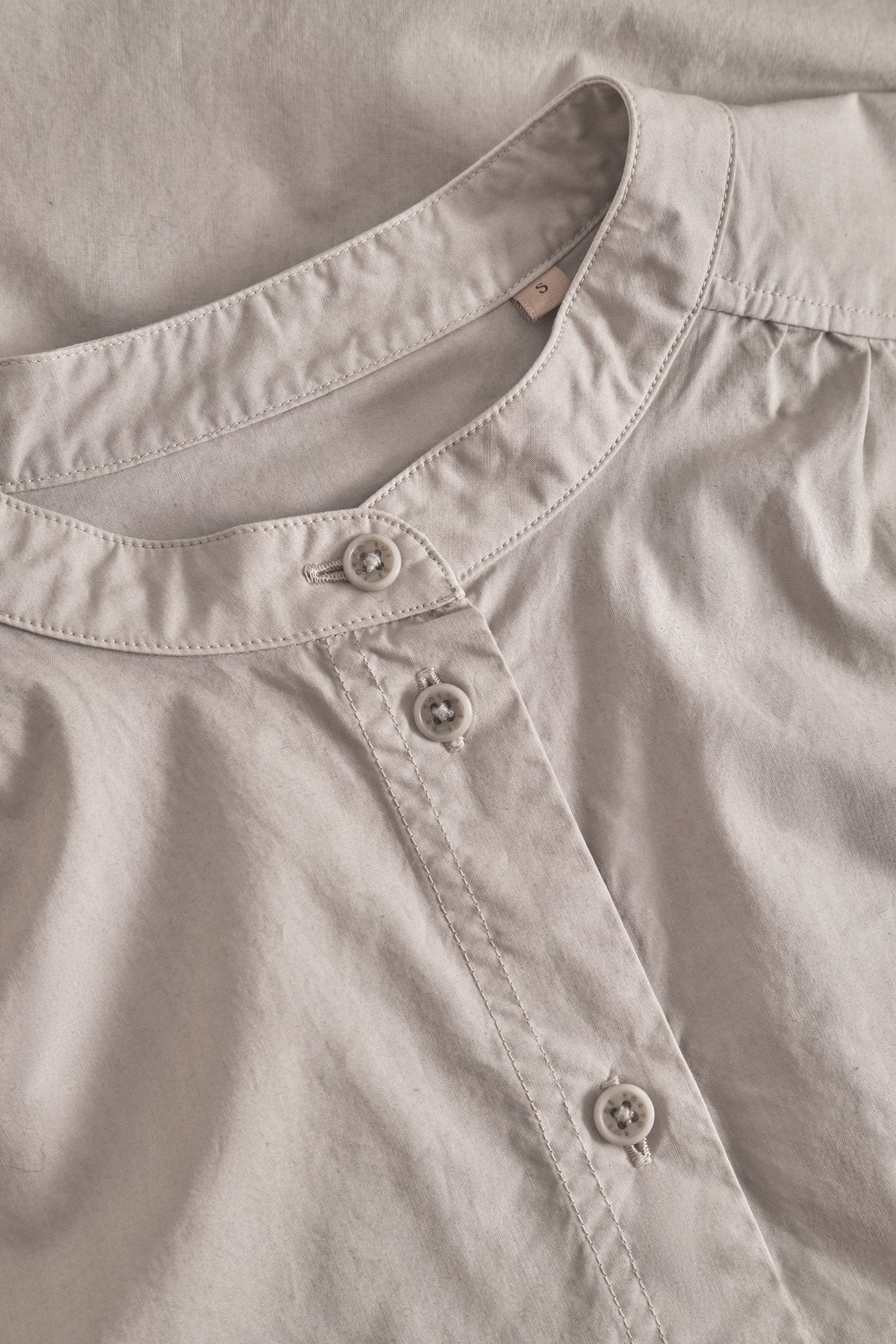 Rue de Tokyo Sabine Shirt Garment Dyed Poplin | Chateau Grey