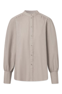 Rue de Tokyo Sabine Shirt Garment Dyed Poplin | Chateau Grey