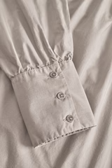 Rue de Tokyo Sofie Shirt Garment Dyed Poplin | Chateau Grey