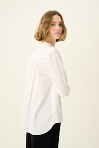 Rue de Tokyo Sofie Shirt Garment Dyed Poplin | White