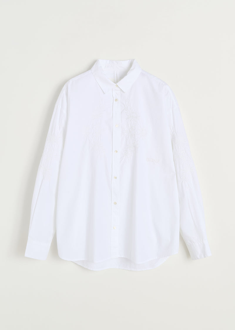 Aiayu Shirt Embroidery | White
