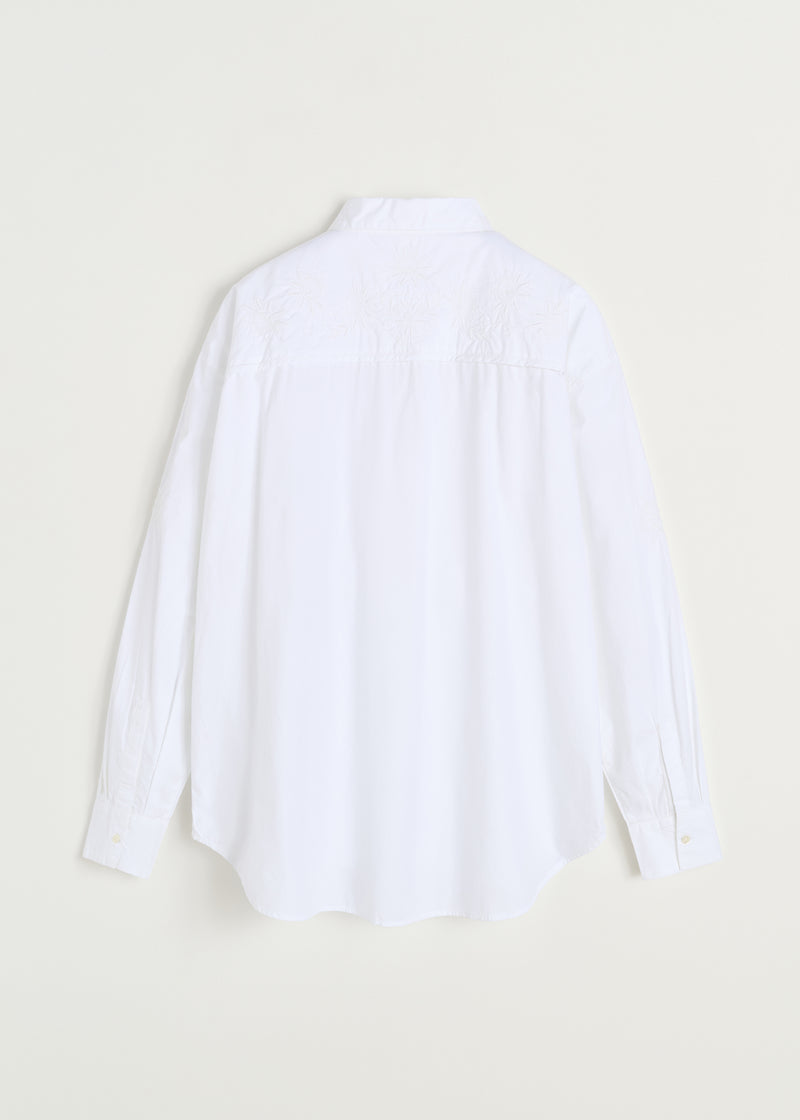 Aiayu Shirt Embroidery | White