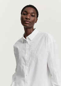 Aiayu Shirt Embroidery | White