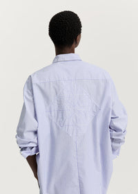 Aiayu Shirt Quilt Petite | Mix Air Blue
