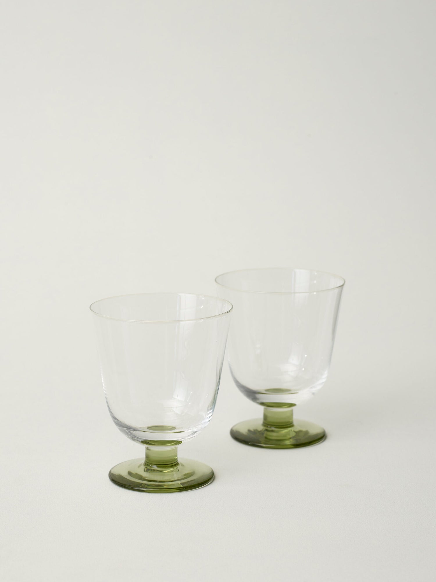 Stilleben | Concave Wine Glass Box of 2 | Moss Green