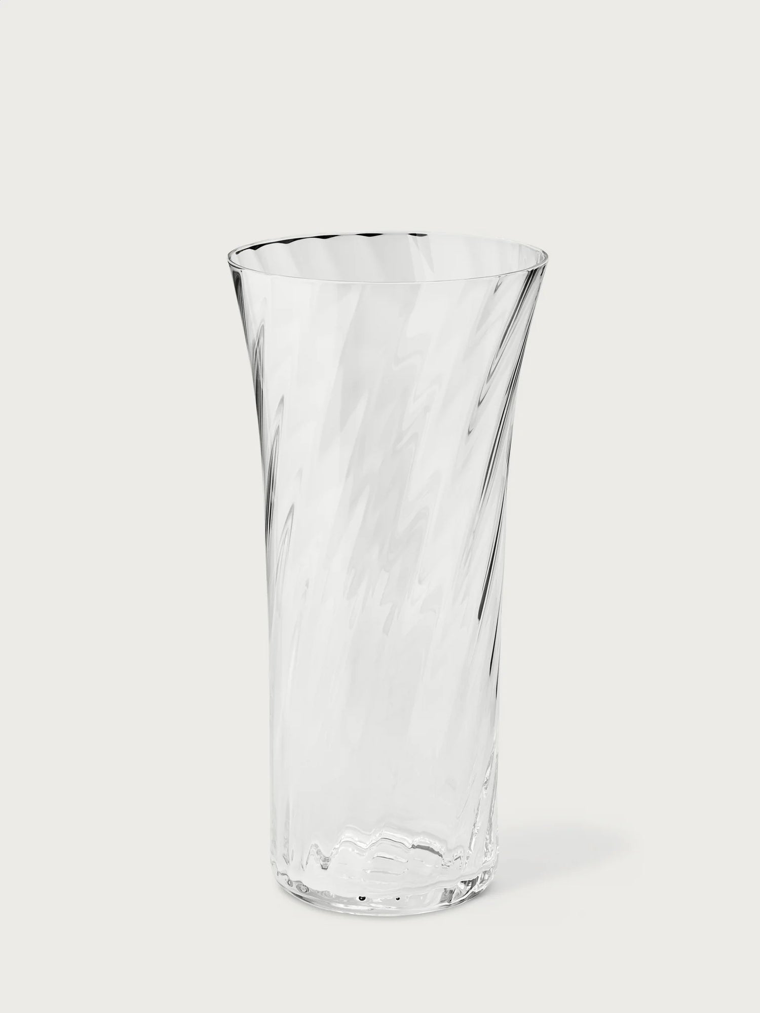 Stilleben | Concave Vase 18 cm | Swirl Clear