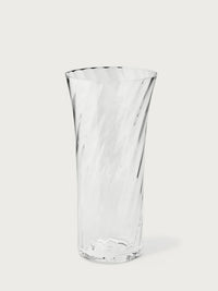 Stilleben | Concave Vase 18 cm | Swirl Clear