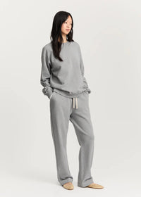 Aiayu Stitched Circular Sweatshirt | Grey Melange