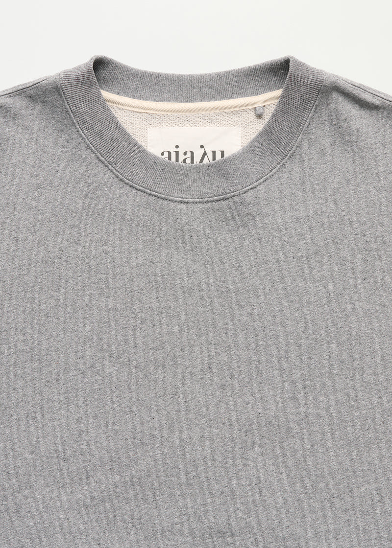 Aiayu Stitched Circular Sweatshirt | Grey Melange