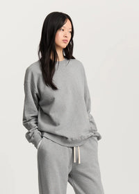 Aiayu Stitched Circular Sweatshirt | Grey Melange