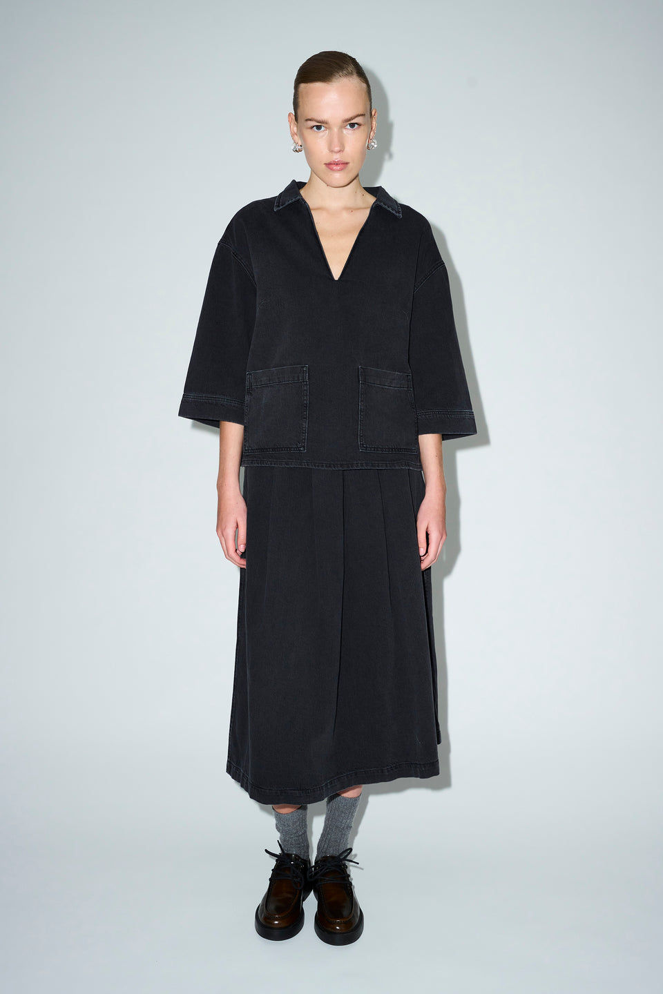 Tomorrow Ellen Ball Gown Skirt | Milano Black | Denim Nederdel