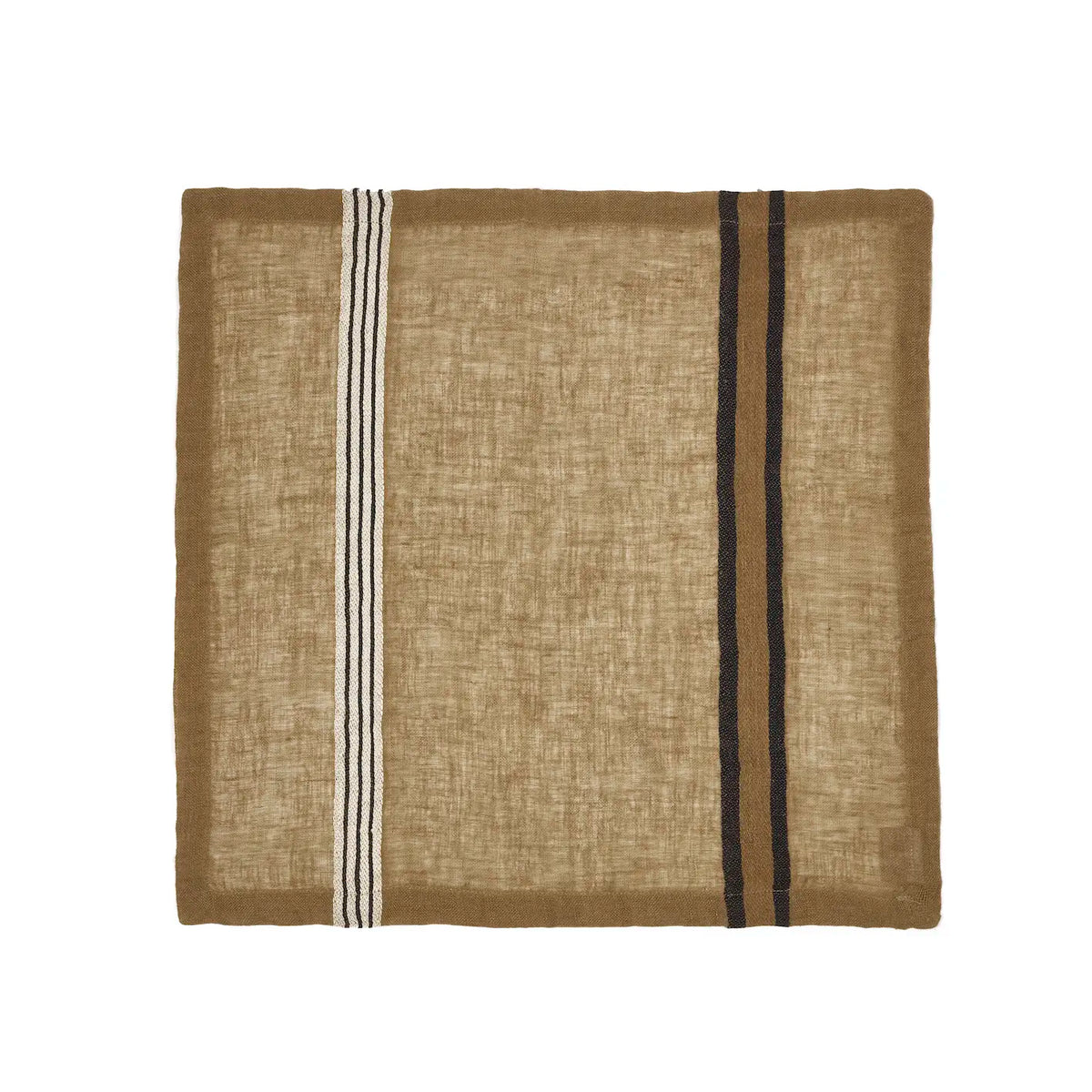 Libeco | The Locomotive Stripe Napkin | 42 x 42 cm. | Pakke med 2 stk. hørservietter