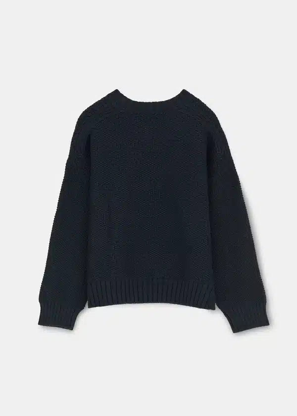 Aiayu Vetla wool sweater | Black Blue